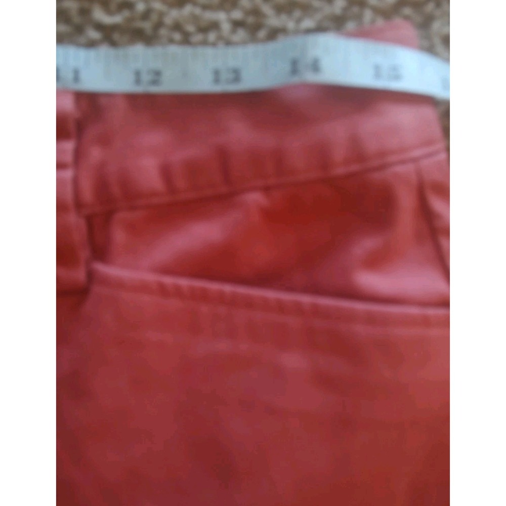 Lands End Vintage Mid Rise Straight Cotton Slim  Pants Women's 6P Pink‎ Stretch